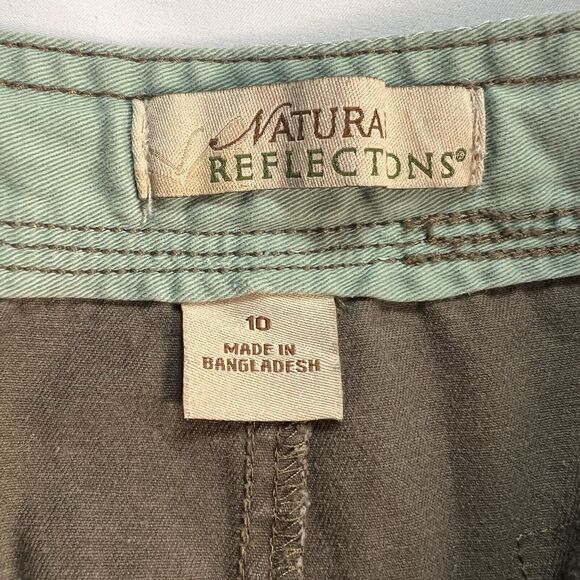NATURAL REFLECTIONS CARGO SHORTS WOMENS SIZE 10R NEW CANTEEN STRETCH HIKING CAMP - Picture 3 of 4